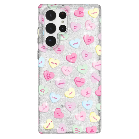 Sweet Hearts Glitter Samsung Case