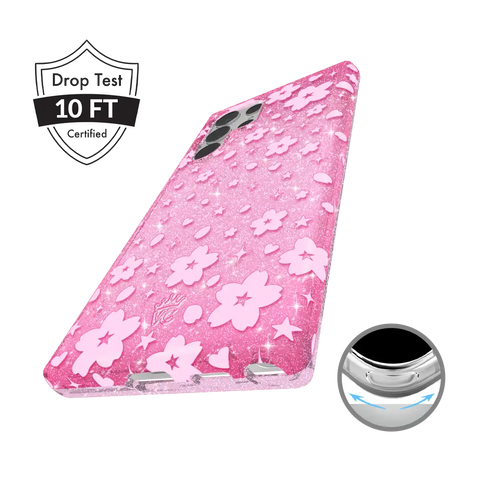 Cherry Blossom Glitter Samsung Case