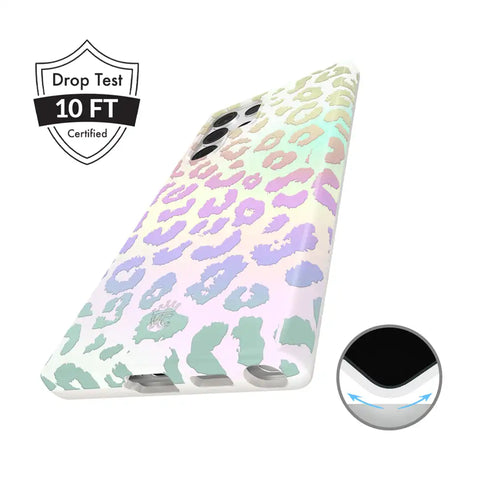 White Opal Leopard Samsung Case