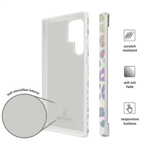 White Opal Leopard Samsung Case