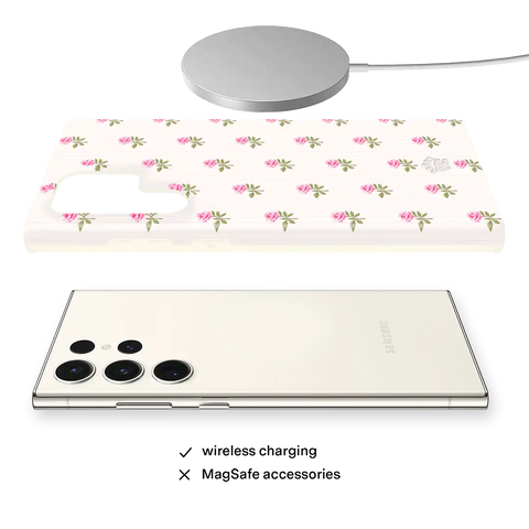 Pink Peony Floral Samsung Case