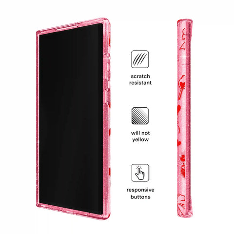 Be Mine Glitter Samsung Case