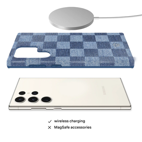 Denim Vibe Checkered Samsung Case