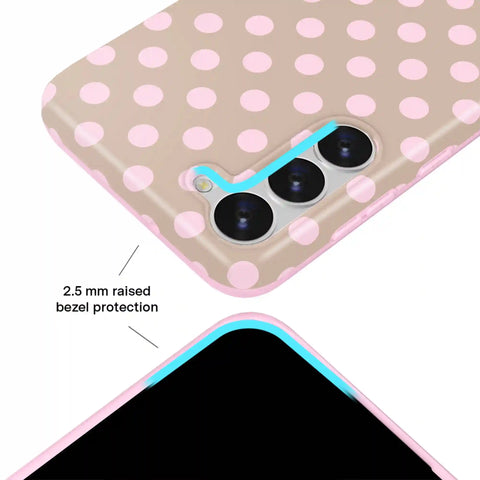 Brown Sugar Polka Dot Samsung Case