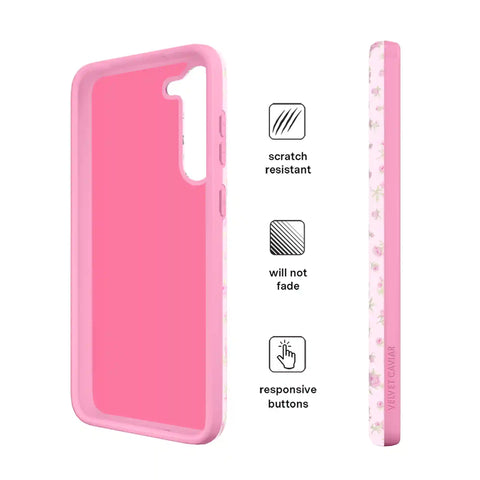 Dainty Pink Floral Samsung Case