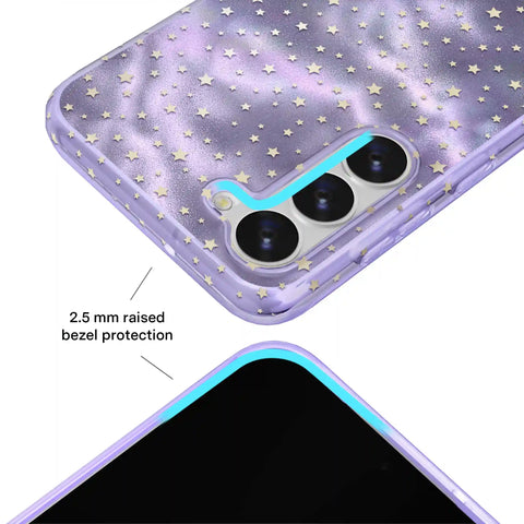 Lilac Celestial Stars Samsung Case