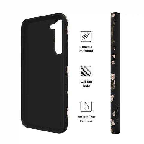 Nightbloom Gold Chrome Floral Samsung Case