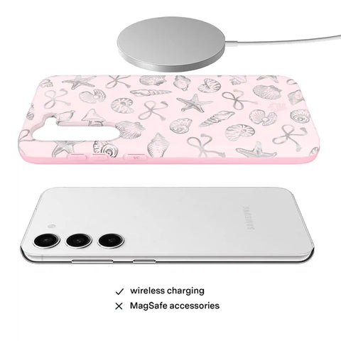 Pink Coastal Seashells Samsung Case