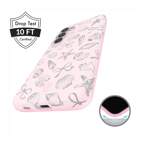 Pink Coastal Seashells Samsung Case