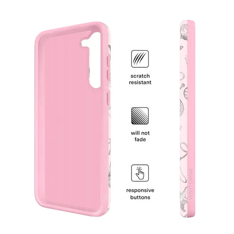 Pink Coastal Seashells Samsung Case