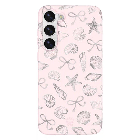 Pink Coastal Seashells Samsung Case