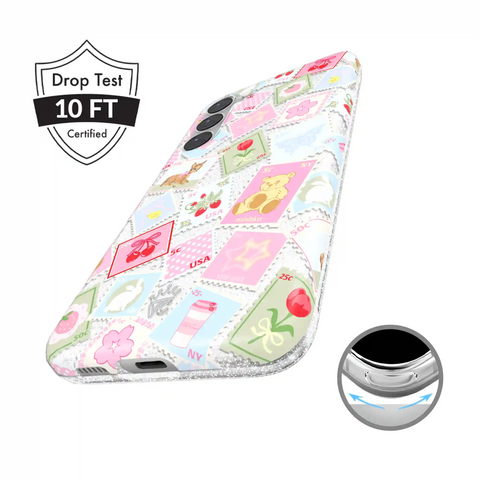 Spring Whimsy Stamps Glitter Samsung Case