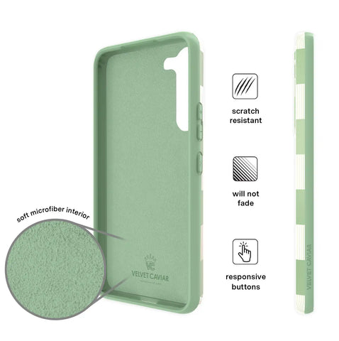 Pistachio Vibe Checkered Samsung Case
