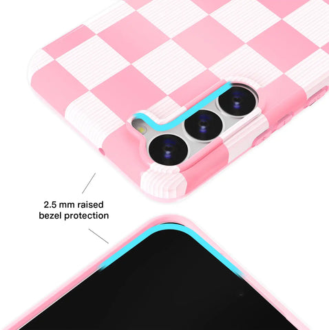 Pink Vibe Checkered Samsung Case