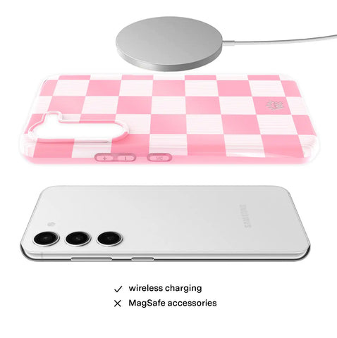 Pink Vibe Checkered Samsung Case