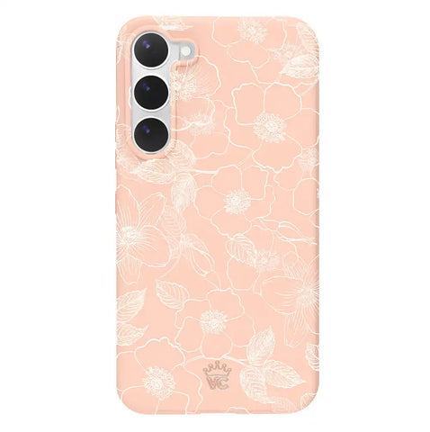 Peach Blossom Floral Samsung Case