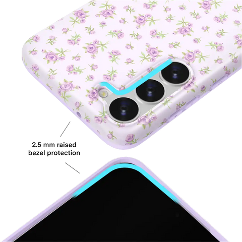 Dainty Lilac Floral Samsung Case