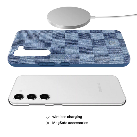 Denim Vibe Checkered Samsung Case