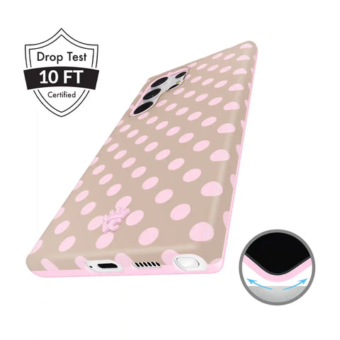 Brown Sugar Polka Dot Samsung Case