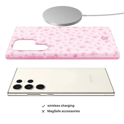 Dainty Pink Floral Samsung Case