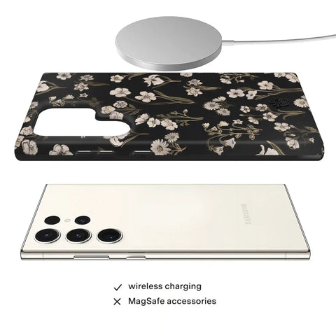 Nightbloom Gold Chrome Floral Samsung Case