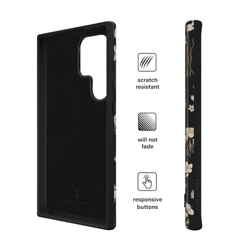 Nightbloom Gold Chrome Floral Samsung Case