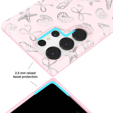 Pink Coastal Seashells Samsung Case