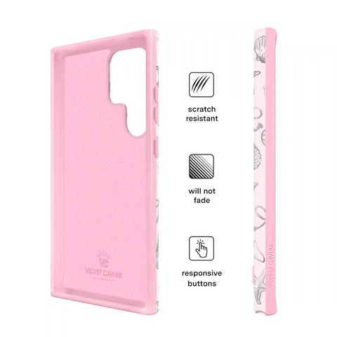 Pink Coastal Seashells Samsung Case