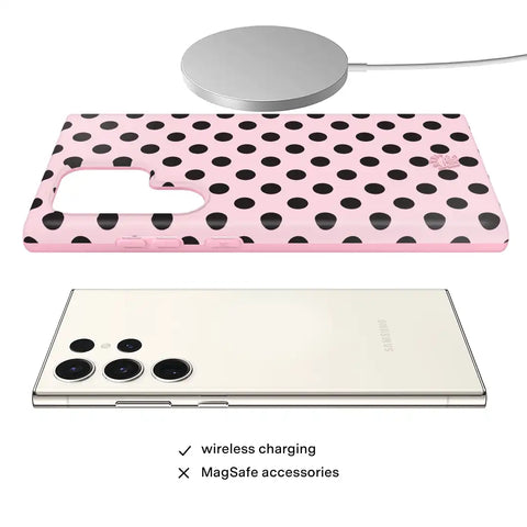 Princess Pink Polka Dot Samsung Case