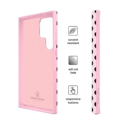 Princess Pink Polka Dot Samsung Case