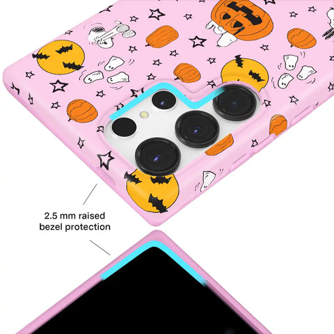 Snoopy Pink Pumpkins Samsung Case