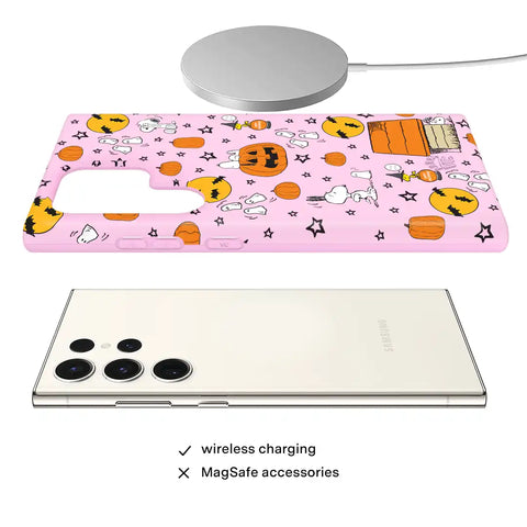Snoopy Pink Pumpkins Samsung Case