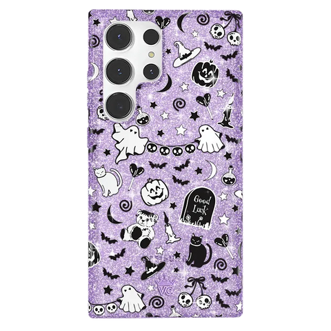 Witchy Lilac Glitter Samsung Case