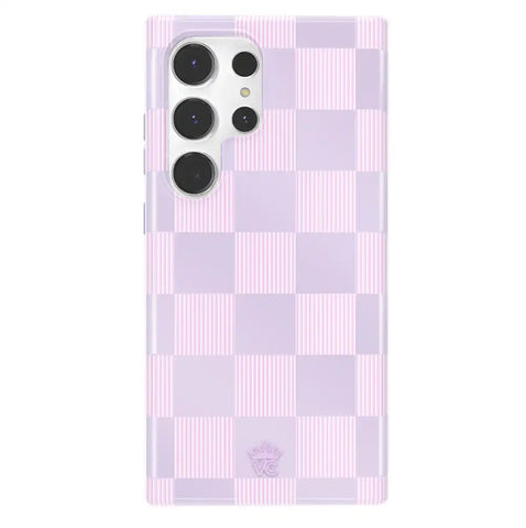 Lilac Vibe Checkered Samsung Case