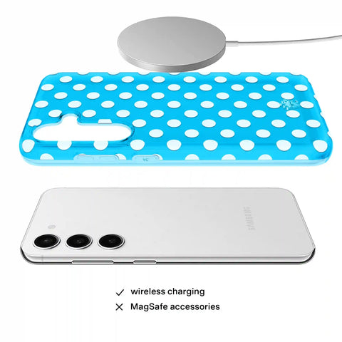 Aquamarine Polka Dot Samsung Case