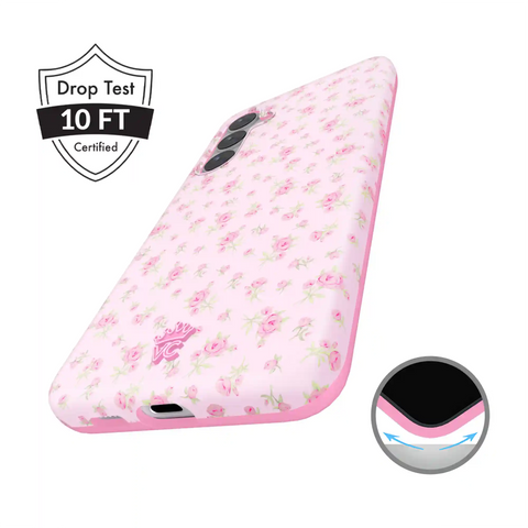 Dainty Pink Floral Samsung Case