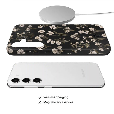 Nightbloom Gold Chrome Floral Samsung Case