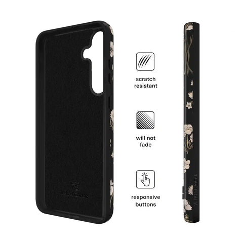 Nightbloom Gold Chrome Floral Samsung Case
