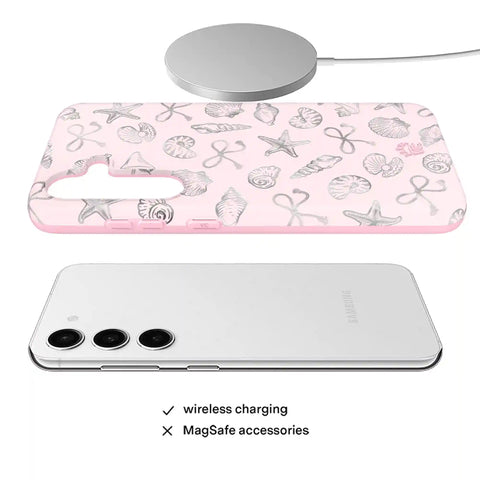 Pink Coastal Seashells Samsung Case