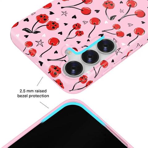 Sour Cherry Skulls Samsung Case