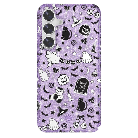 Witchy Lilac Glitter Samsung Case