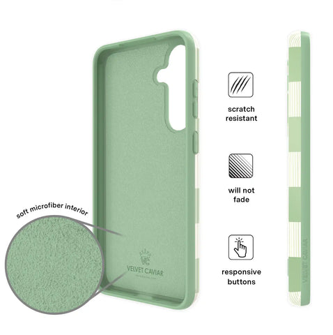 Pistachio Vibe Checkered Samsung Case