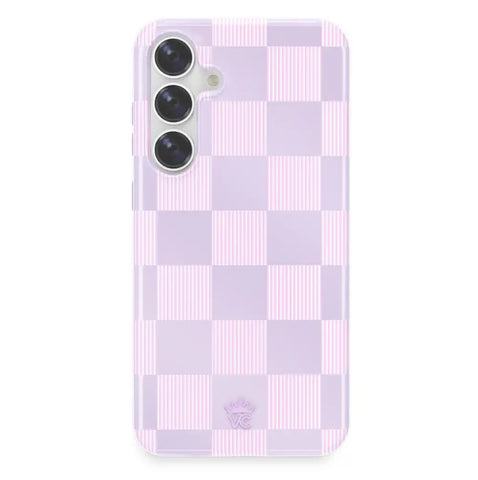 Lilac Vibe Checkered Samsung Case