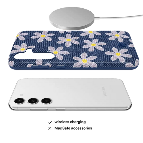 Denim Daisy Samsung Case