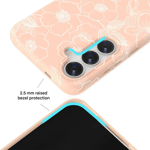 Peach Blossom Floral Samsung Case