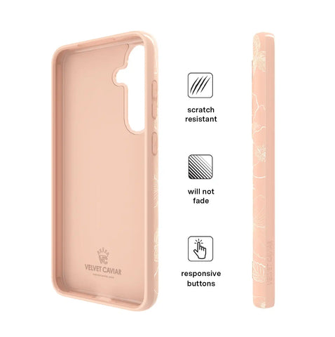 Peach Blossom Floral Samsung Case