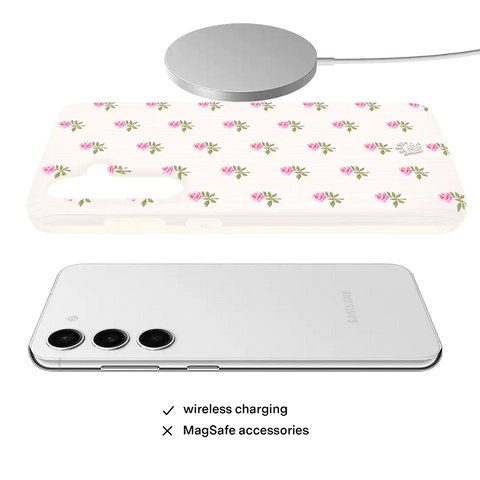Pink Peony Floral Samsung Case