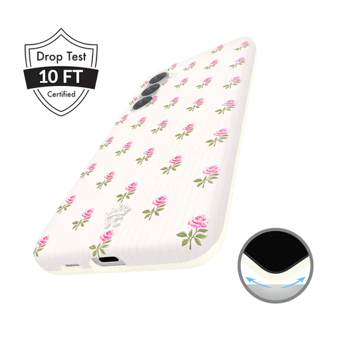 Pink Peony Floral Samsung Case