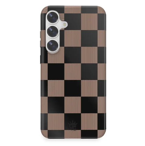 Mocha Vibe Checkered Samsung Case