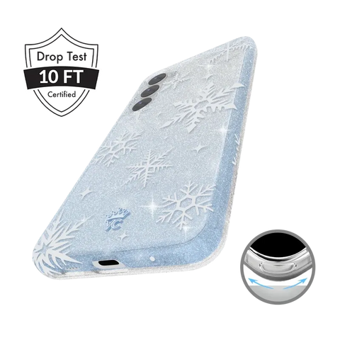 Snow Angel Glitter Samsung Case